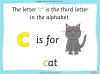 The Letter 'c' - EYFS Teaching Resources (slide 3/21)